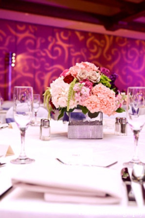 indian wedding reception floral