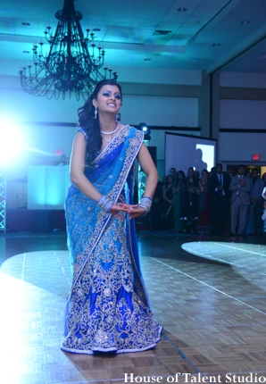 indian wedding bride lengha dance floor