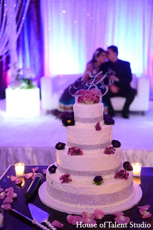 indian wedding cake groom bride