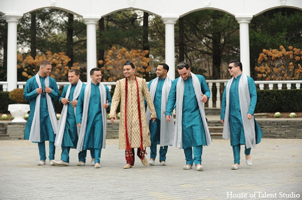 indian wedding groom bridal party