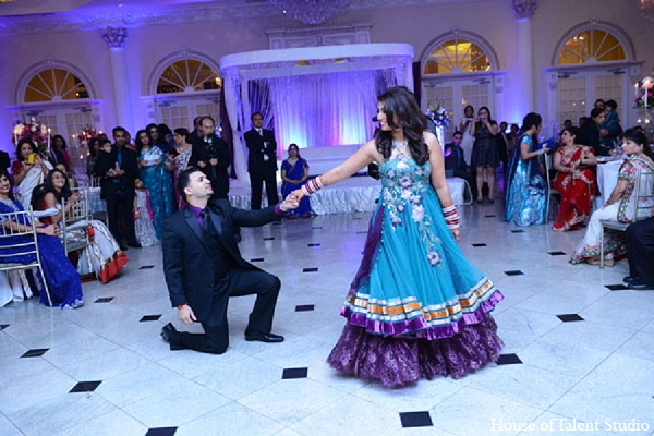 indian wedding reception bride groom