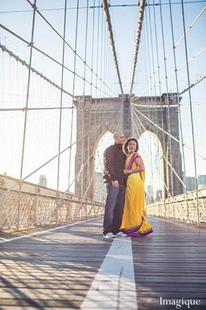 indian wedding bride groom engagement bridge