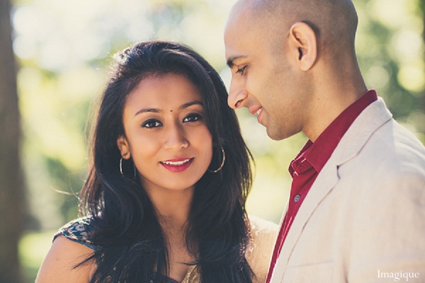 indian wedding bride groom portraits engagement white jacket