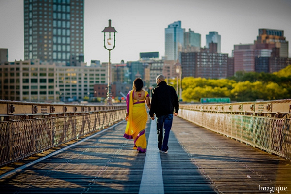 indian wedding engagement photo shoot yellow sari