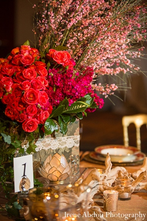 floral decor indian wedding table