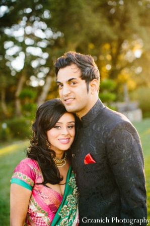 indian wedding bride groom portrait