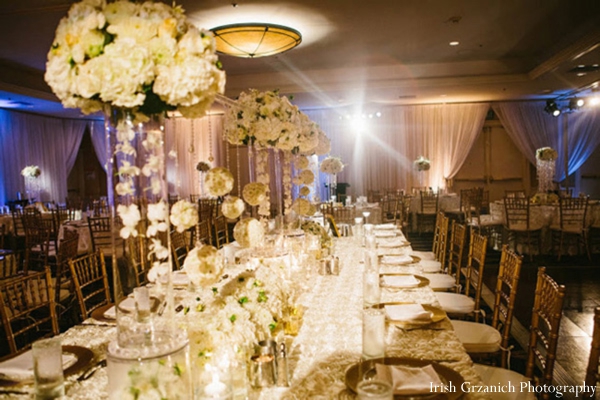 indian wedding reception table setting reception decor