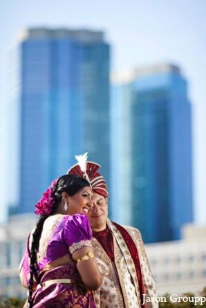 indian wedding bride groom portrait