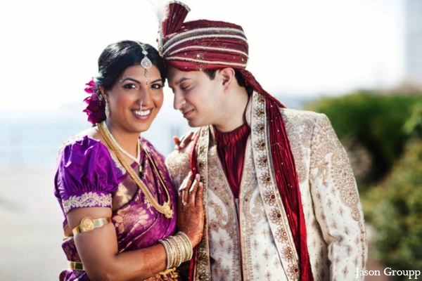 indian wedding bride groom sherwani lengha