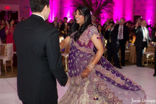 indian wedding dancing reception dance floor