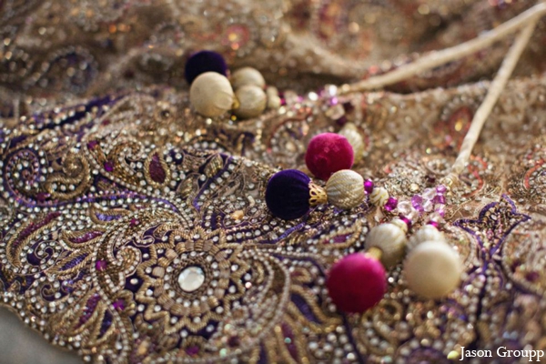 indian wedding lengha detail embroidery