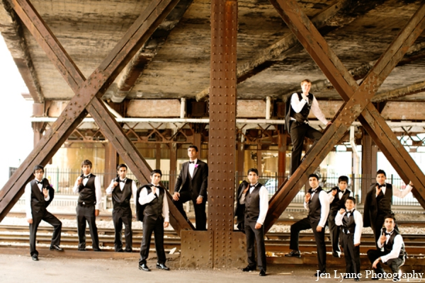 indian wedding groomsmen photo