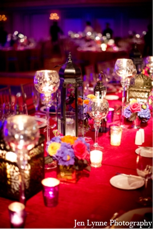 indian wedding reception decor table