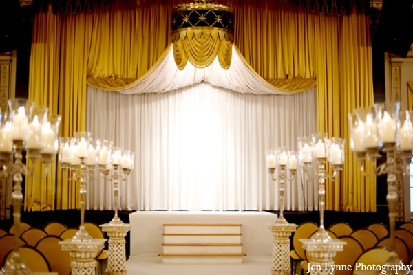 indian wedding reception floral decor