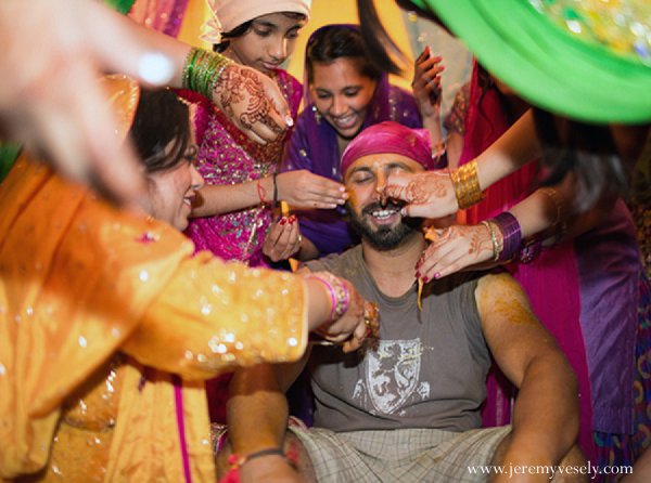 indian wedding sangeet groom