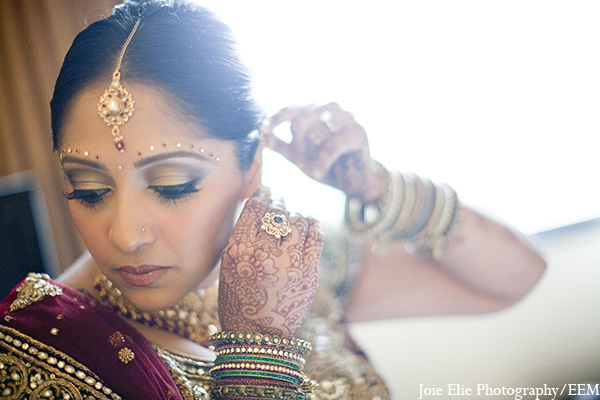 indian wedding bride makeup jewelry