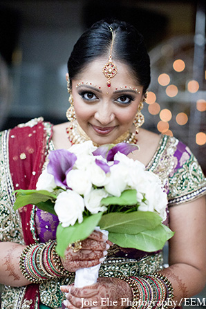 indian wedding bride photography bouquet