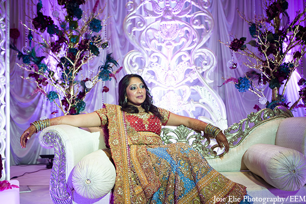 indian wedding reception bridal fashion