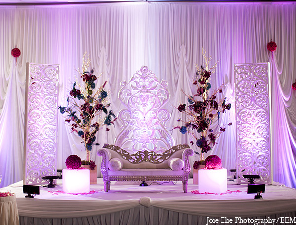 indian wedding reception decor floral