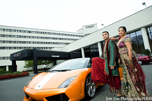 indian wedding venue bride groom transportation