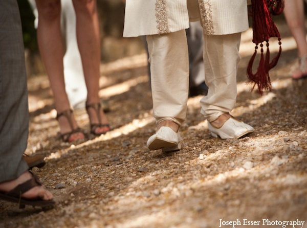 indian wedding baraat groom shoes