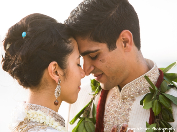 indian wedding hair outdoor portrait