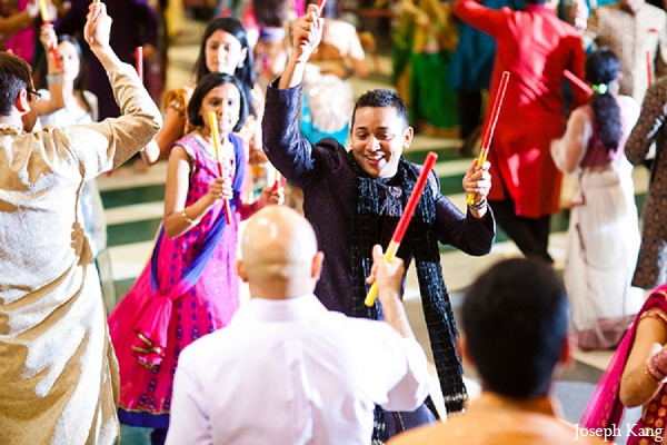 indian wedding garba night groom photographhy