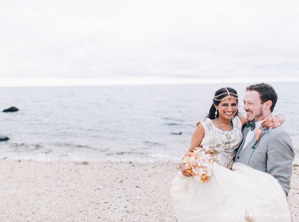 indian wedding beach portraits