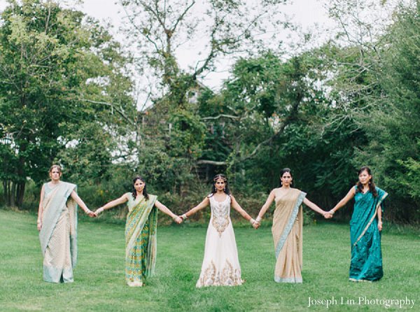 indian wedding bridesmaids portraits