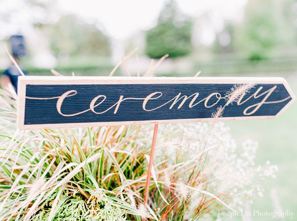 indian wedding ceremony signage