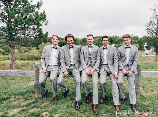 indian wedding groomsmen portraits