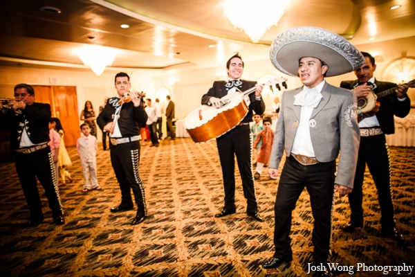 The sangeet featured a live mariachi band.