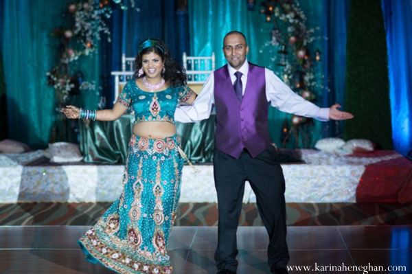 indian-wedding-bride-groom-dance-at-reception