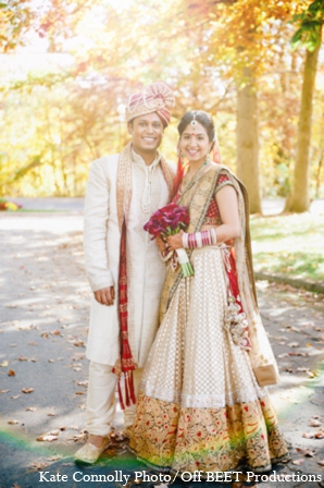 indian wedding outdoor portrait