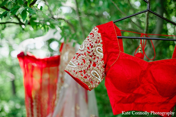 indian wedding bridal fashion red lengha