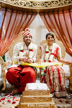 indian wedding bride groom ceremony