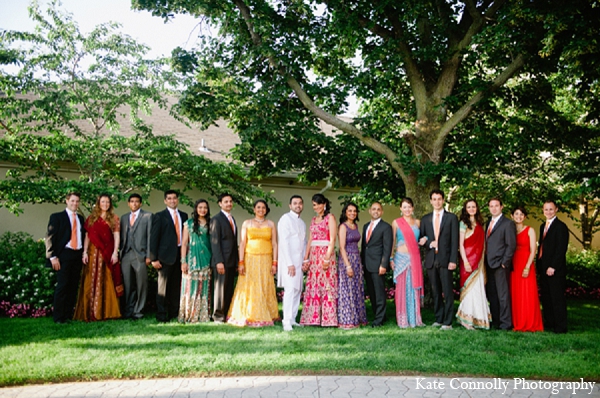 indian wedding reception fashion bridal party