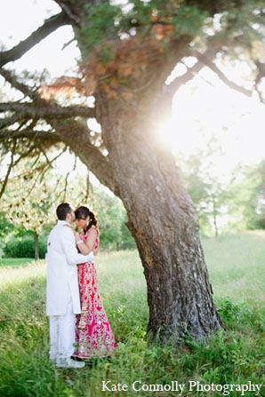 indian wedding reception portraits outdoor