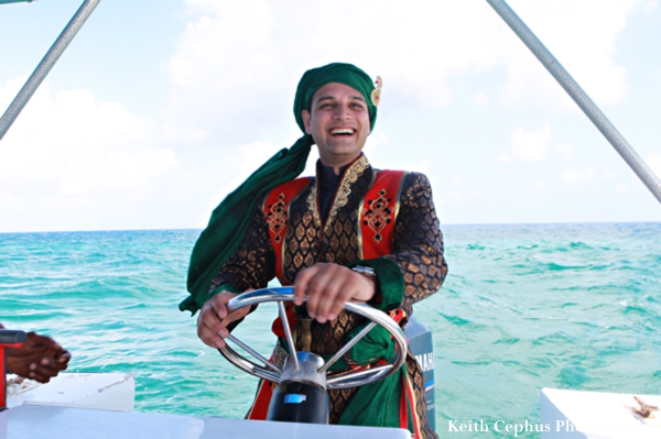 indian-wedding-groom-baraat-via-boat-water