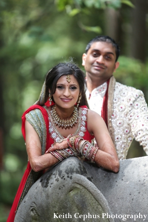 indian-wedding-portrait-bride-groom-garden