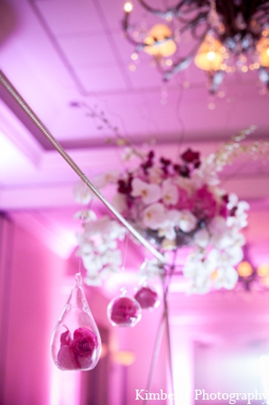 modern wedding reception floral