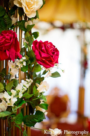 indian wedding ceremony decor roses