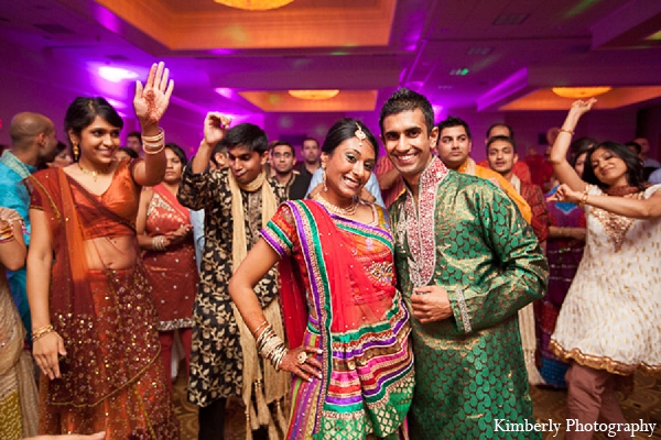 indian wedding garba night bride groom