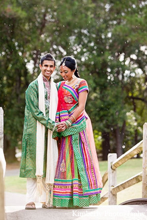 indian wedding garba night colorful lengha