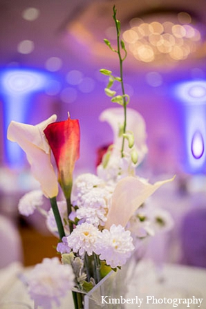 indian wedding reception decor white