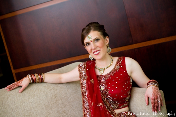 indian wedding bridal portrait lengha fusion bride