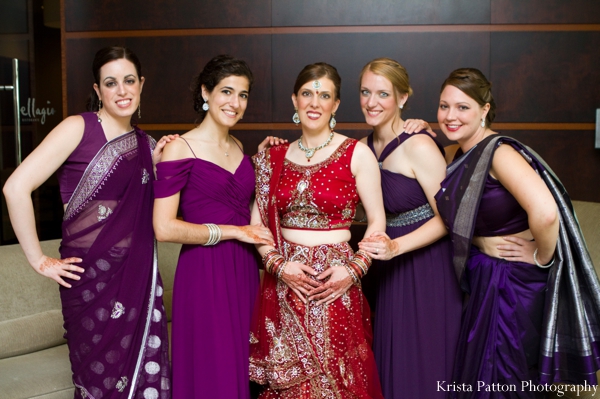 indian wedding fusion bridal party