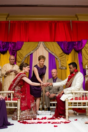 indian wedding fusion bride groom ceremony