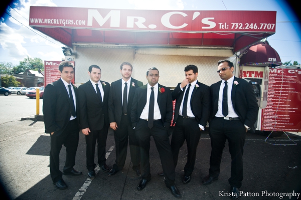 indian wedding groom groomsmen portrait