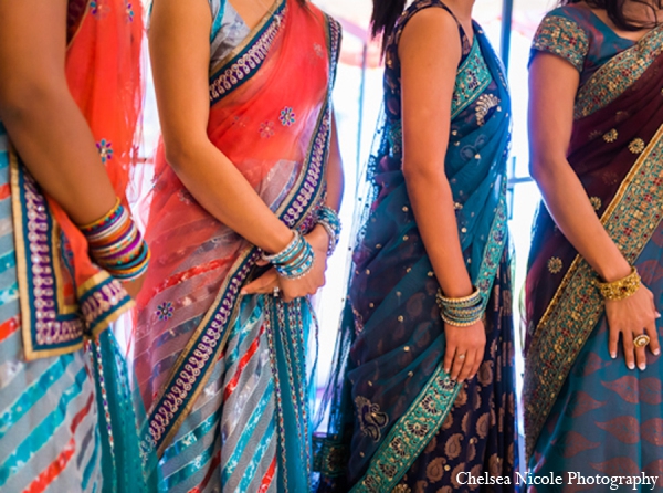 indian wedding bridal party fashion sari lehnga